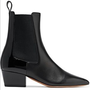 Valentino Garavani Leather/Patent Chelsea Boot